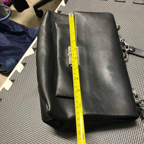 Michael Kors Cece Black Chain Shoulder Bag Leather Womens - Picture 12 of 12